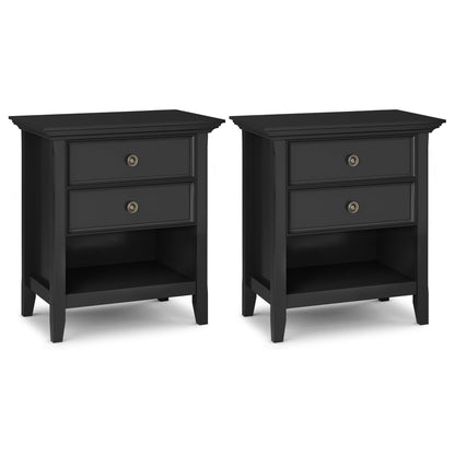 Black | Amherst 24 inch Bedside Table (Set of 2)