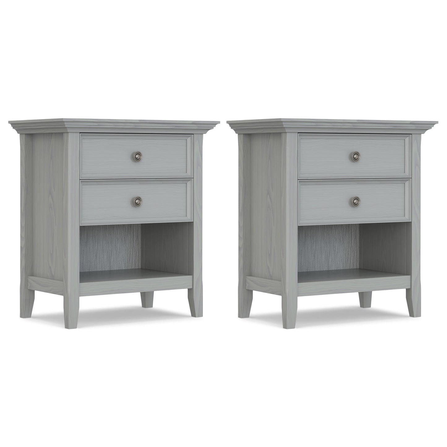 Fog Grey | Amherst 24 inch Bedside Table (Set of 2)