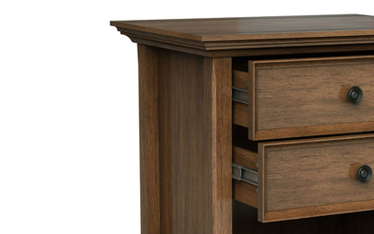 Rustic Natural Aged Brown | Amherst 24 inch Bedside Table (Set of 2)