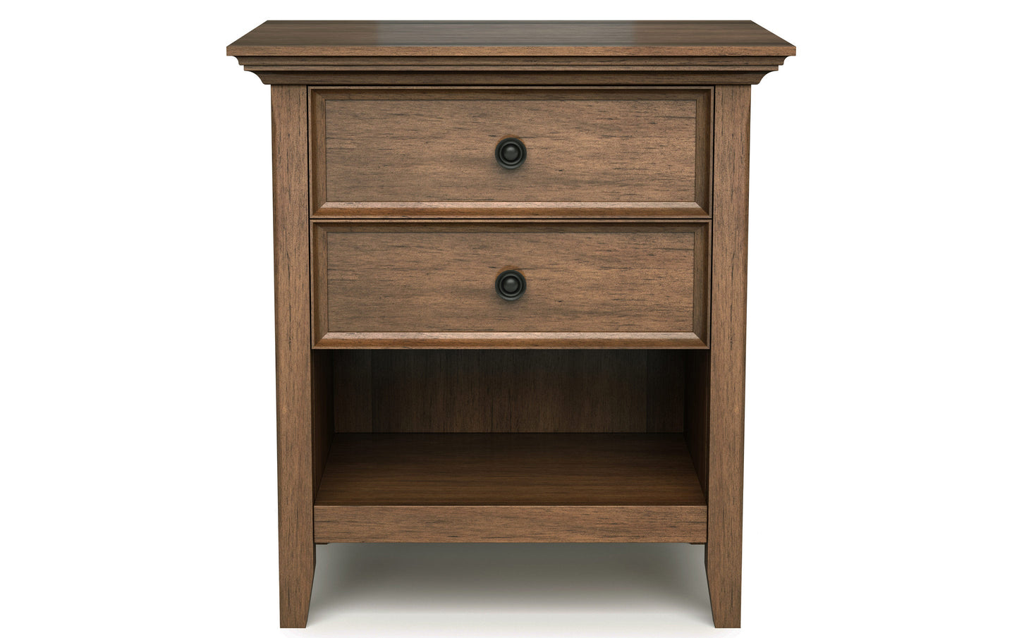 Rustic Natural Aged Brown | Amherst 24 inch Bedside Table (Set of 2)