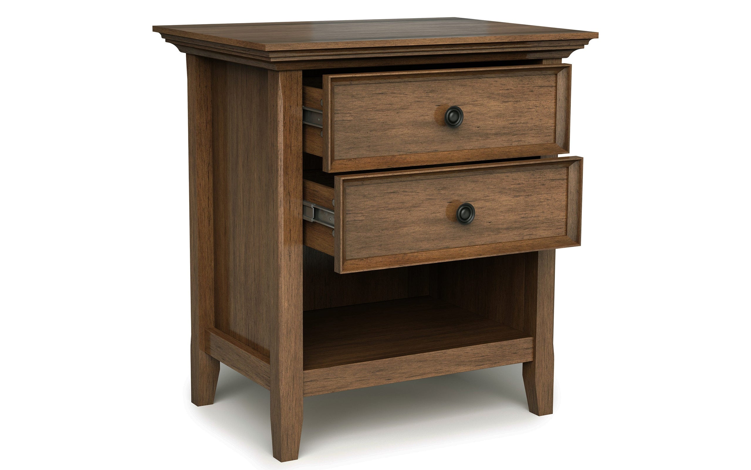 Rustic Natural Aged Brown | Amherst 24 inch Bedside Table (Set of 2)