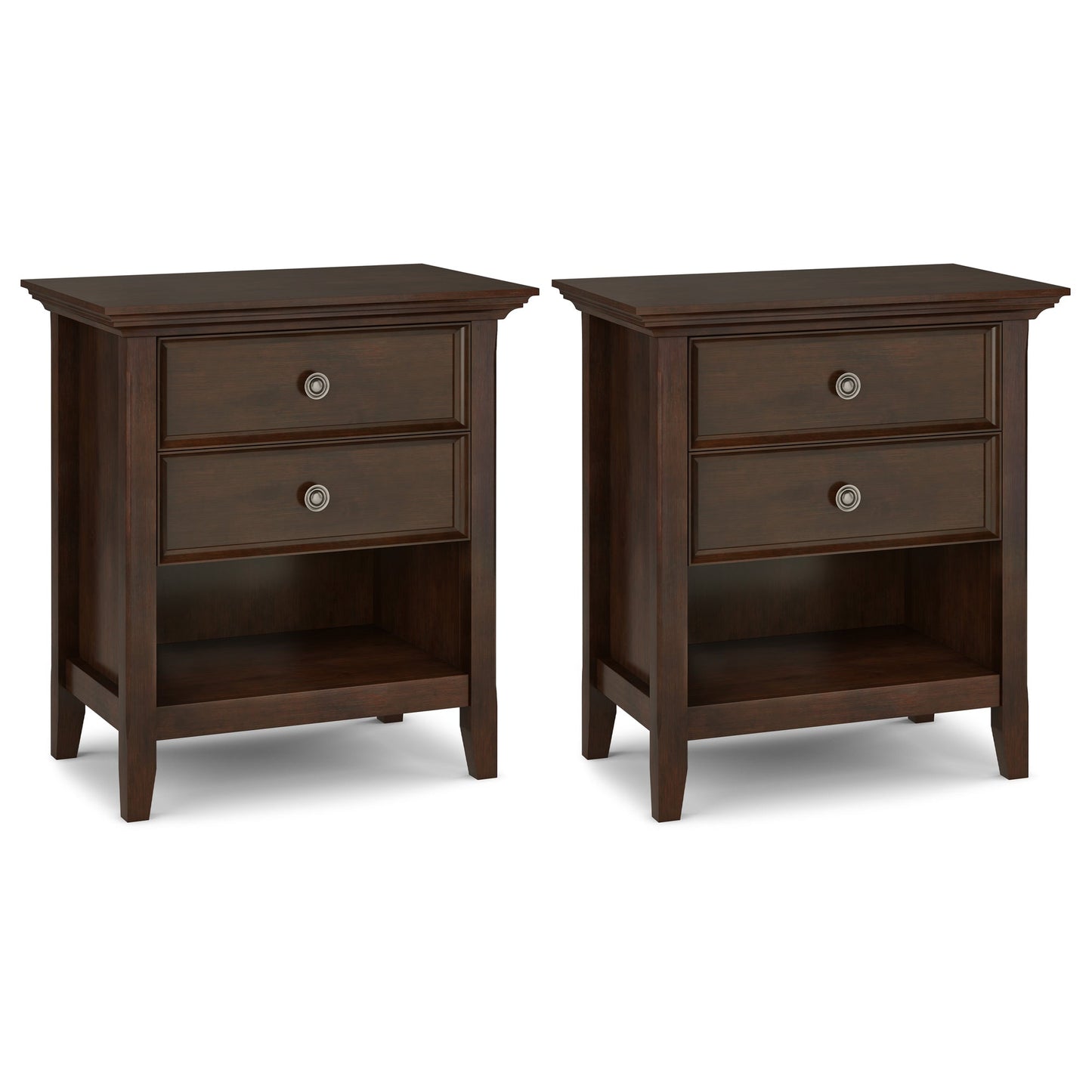 Russet Brown | Amherst 24 inch Bedside Table (Set of 2)