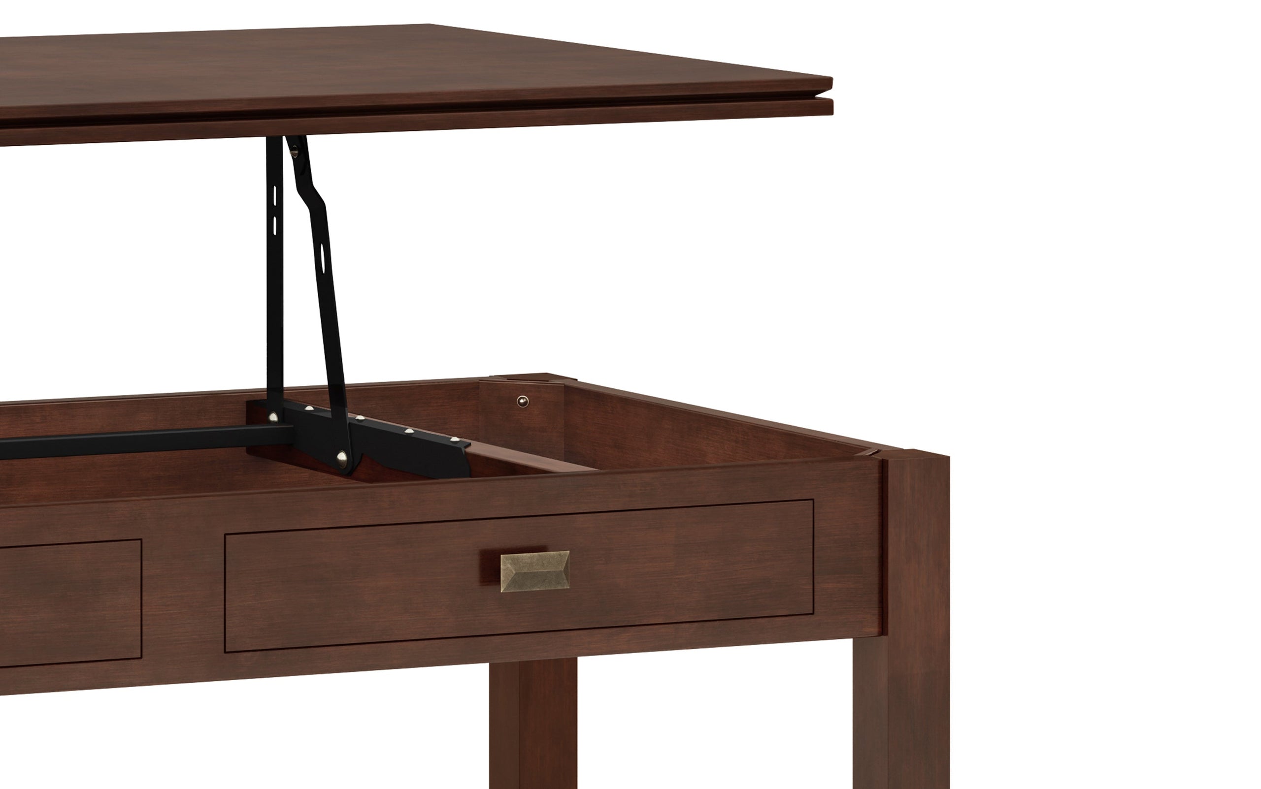 Russet Brown | Artisan 46 inch Coffee Table with 14 inch End Tables (Set of 3)