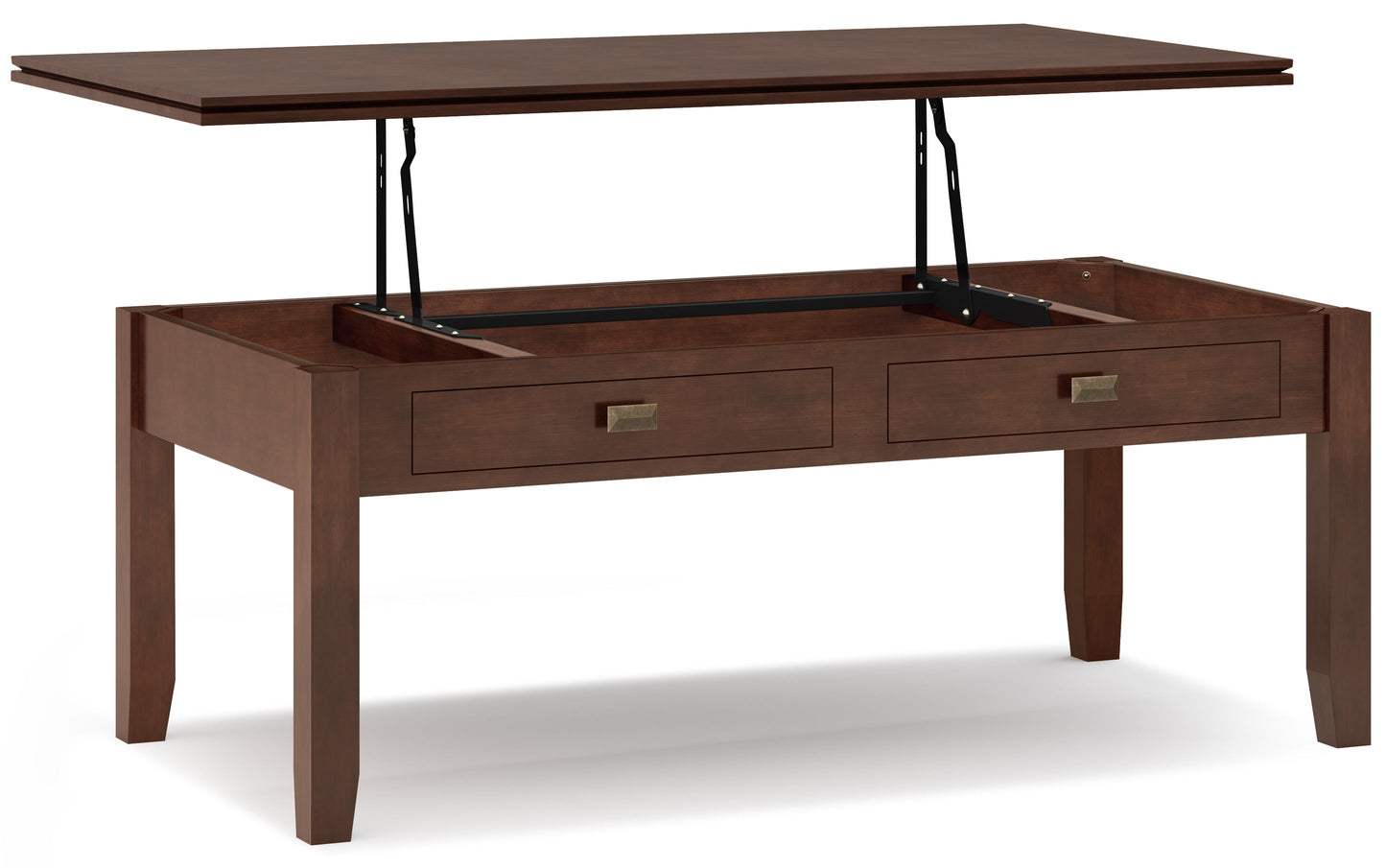 Russet Brown | Artisan 46 inch Coffee Table with 14 inch End Tables (Set of 3)