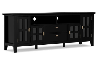 Black | Artisan 72 inch TV Stand with 26 inch 5 Shelf Bookcases (Set of 3)
