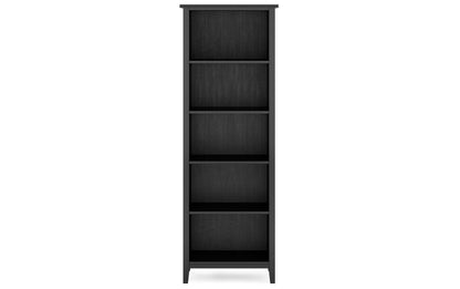 Black | Artisan 72 inch TV Stand with 26 inch 5 Shelf Bookcases (Set of 3)