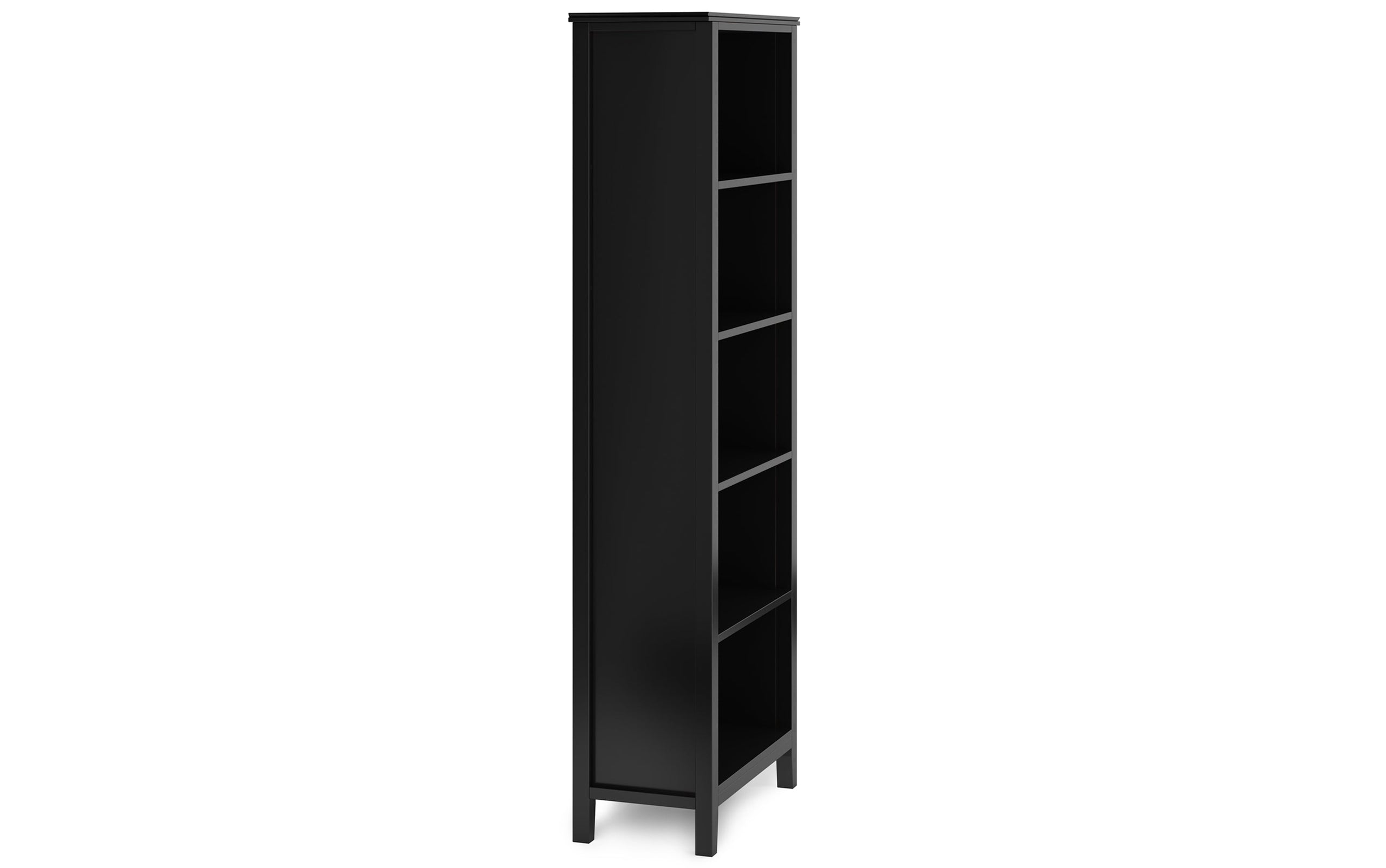 Black | Artisan 72 inch TV Stand with 26 inch 5 Shelf Bookcases (Set of 3)