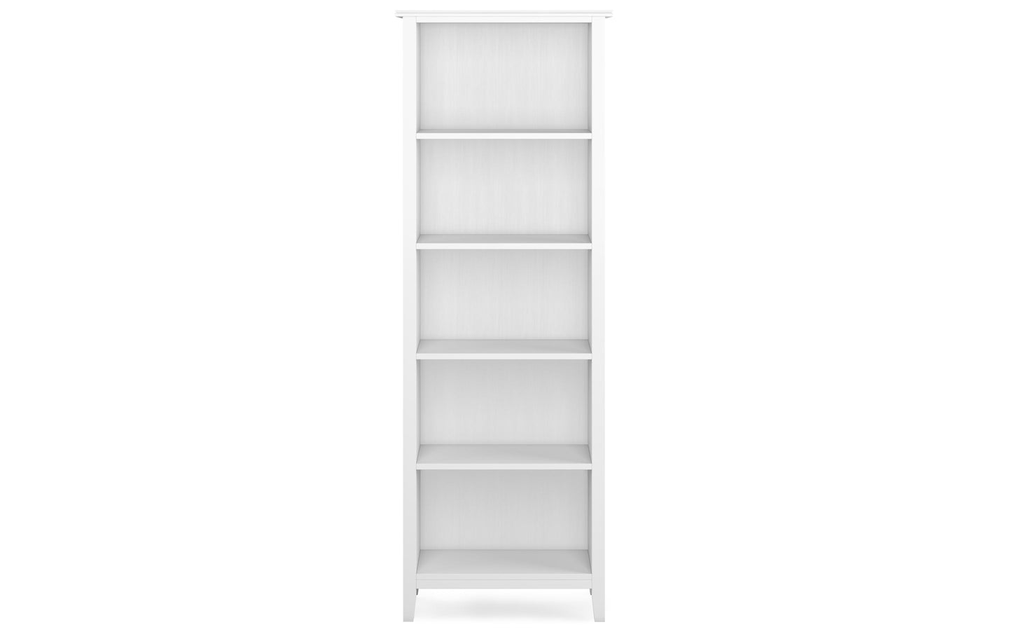 White | Artisan 72 inch TV Stand with 26 inch 5 Shelf Bookcases (Set of 3)