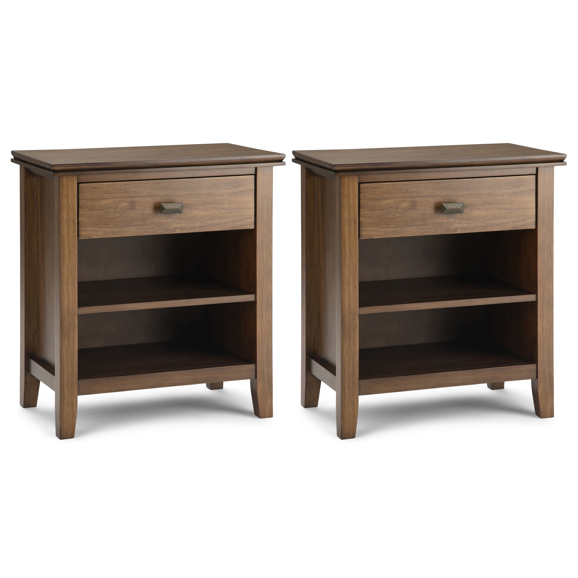 Rustic Natural Aged Brown | Artisan 24 inch Night Stand (Set of 2)