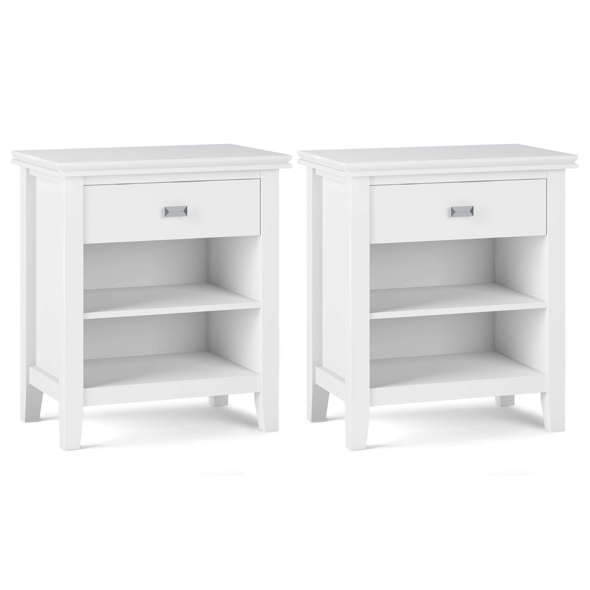 White | Artisan 24 inch Night Stand (Set of 2)