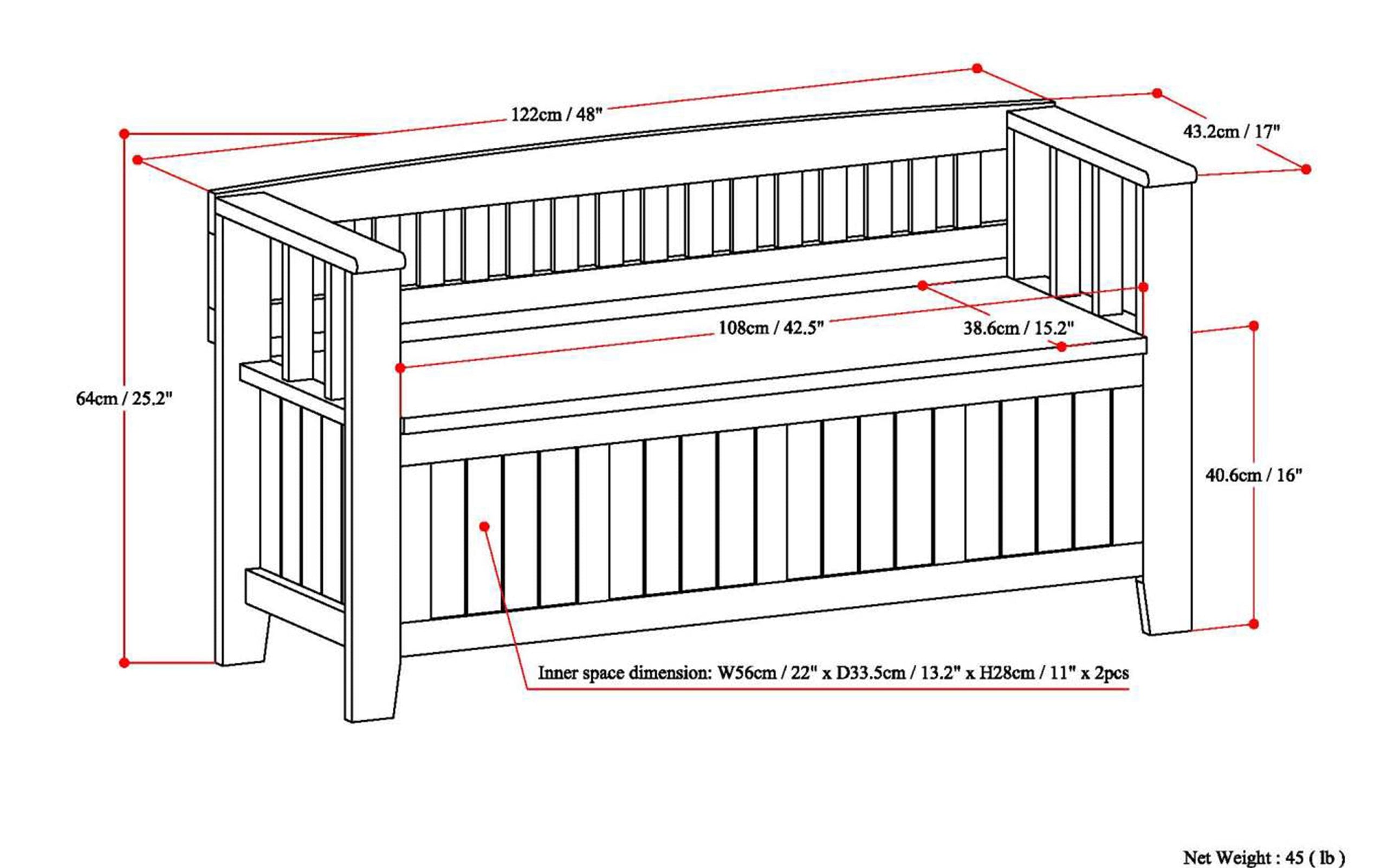 Distressed Coastal Blue | Acadian Entryway Bench