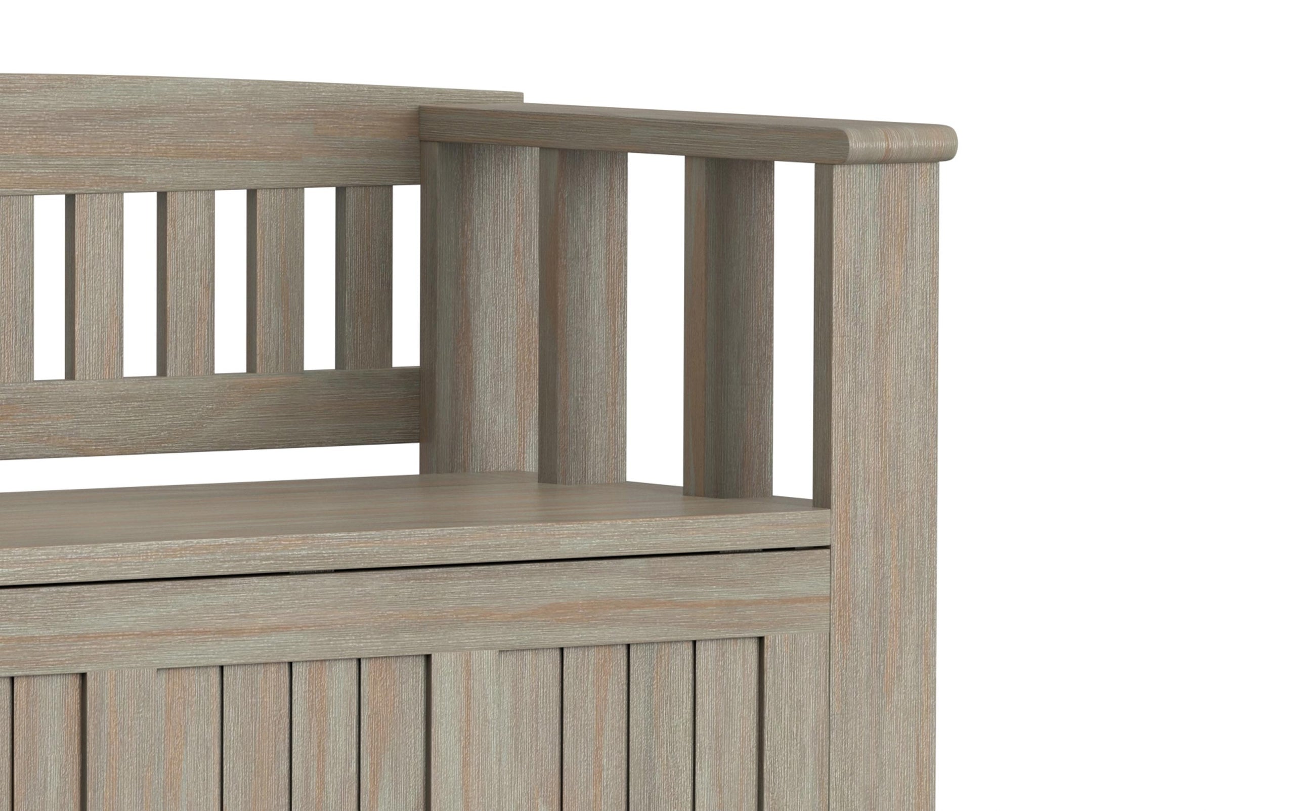 Distressed Grey | Acadian Entryway Bench