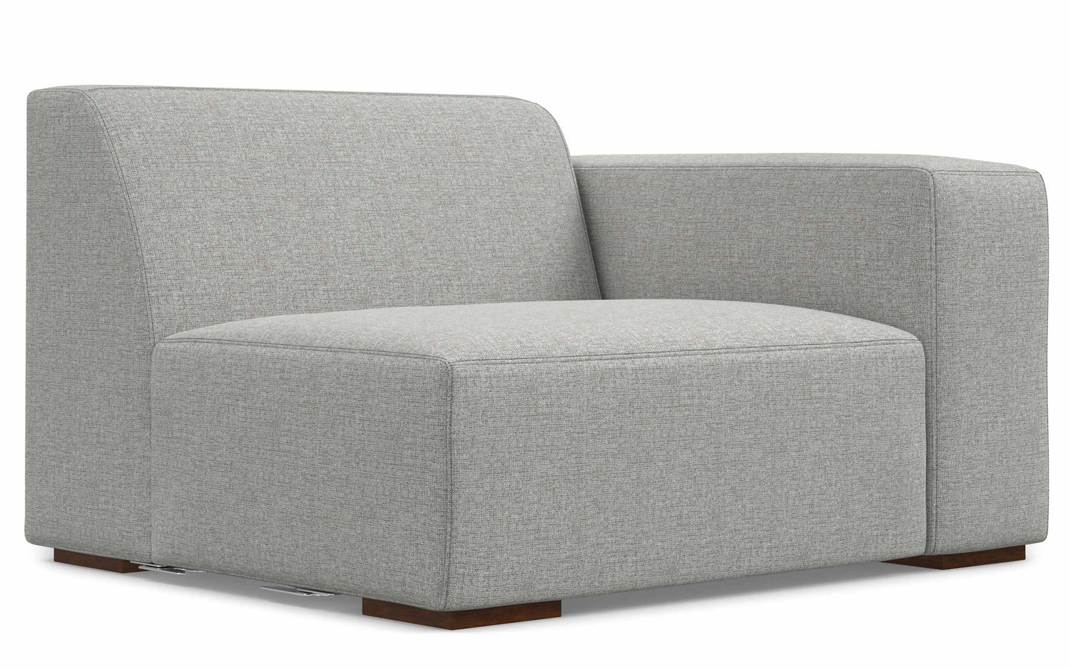 Pale Grey Performance Fabric | Rex 2 Seater Sofa and Left Chaise in Performance Fabric