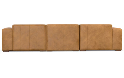 Sienna Genuine Leather | Rex 2 Seater Sofa and Left Chaise in Genuine Leather