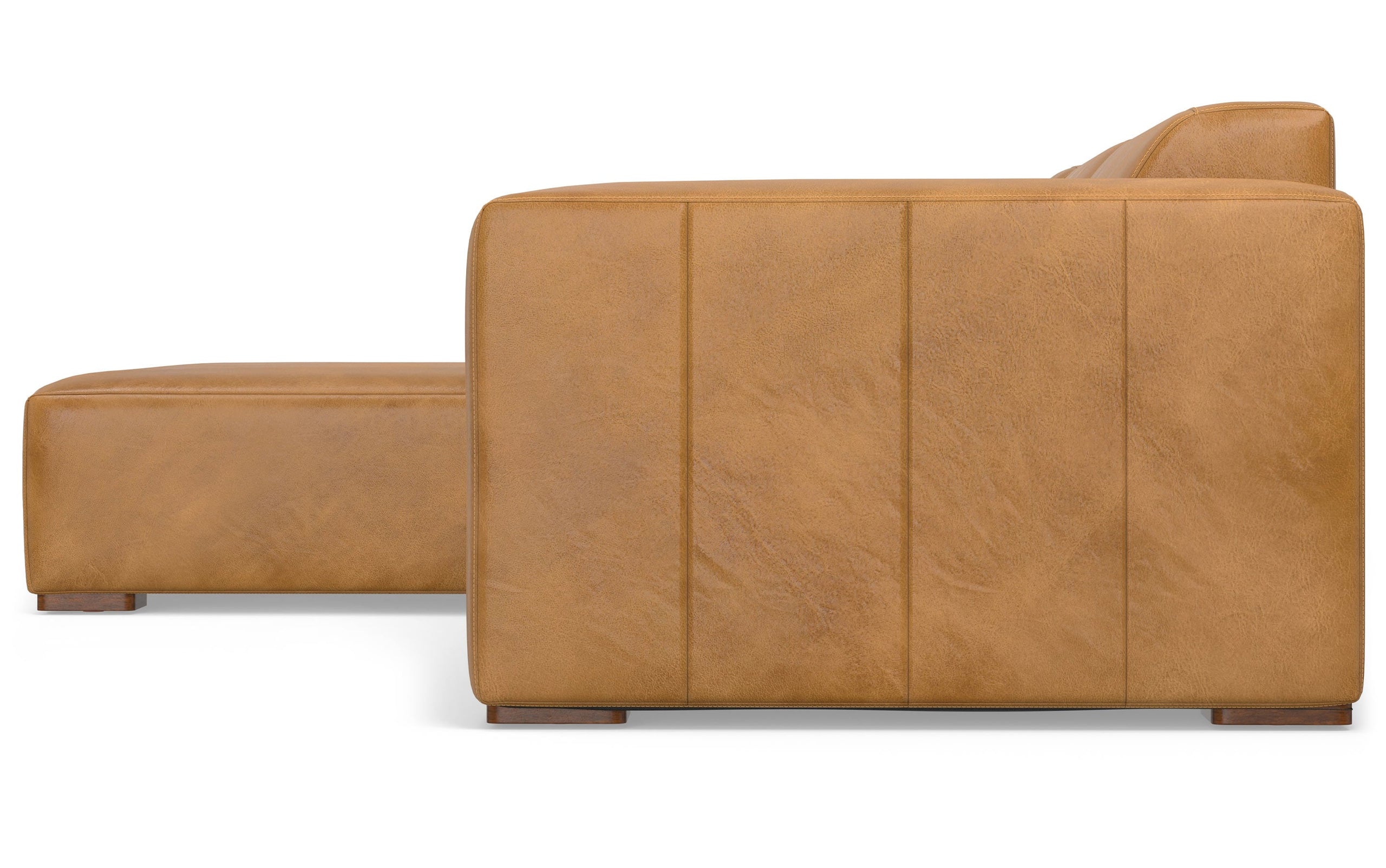 Sienna Genuine Leather | Rex 2 Seater Sofa and Left Chaise in Genuine Leather