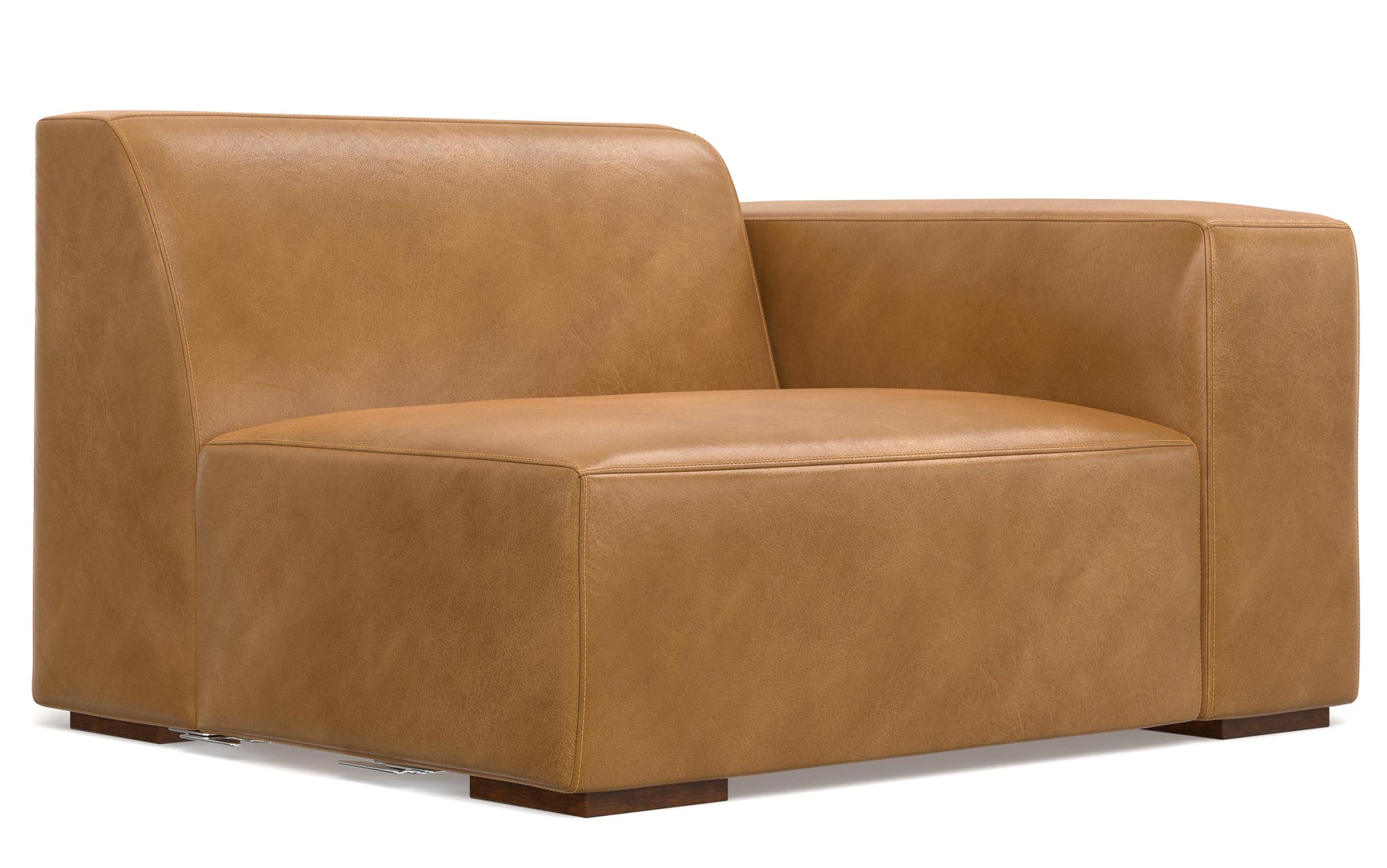 Sienna Genuine Leather | Rex 2 Seater Sofa and Left Chaise in Genuine Leather