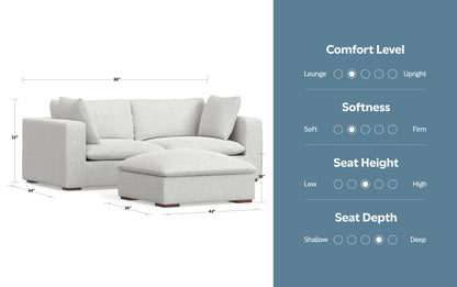 Jasmine 2 Seater Sofa and Ottoman