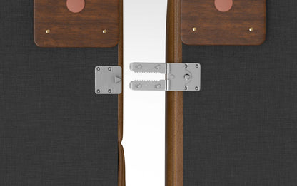 Caramel Brown Genuine Leather | Rex 2 Seater Sofa and Ottoman in Genuine Leather