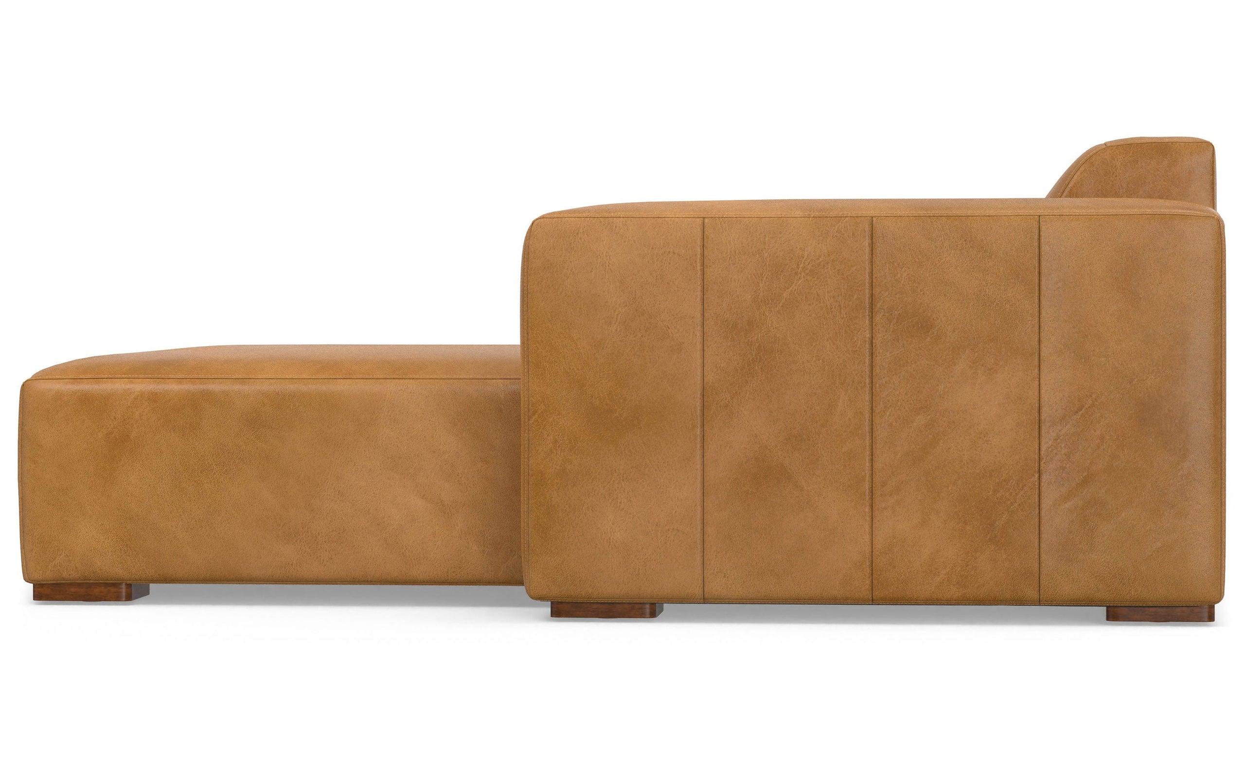 Sienna Genuine Leather | Rex 2 Seater Sofa and Right Chaise in Genuine Leather