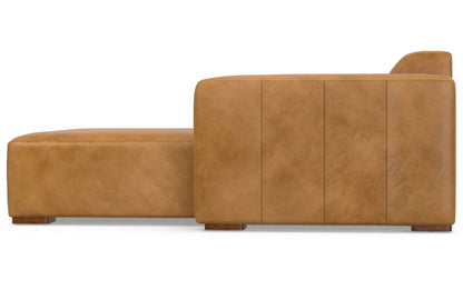 Sienna Genuine Leather | Rex 2 Seater Sofa and Right Chaise in Genuine Leather