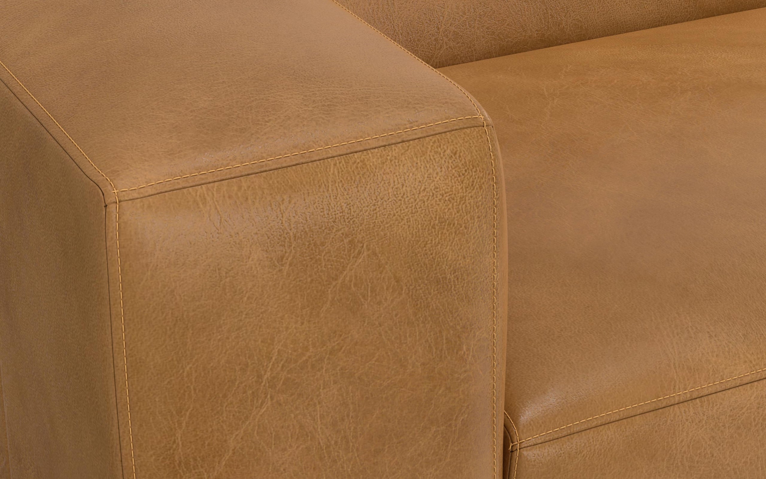 Sienna Genuine Leather | Rex 2 Seater Sofa and Right Chaise in Genuine Leather