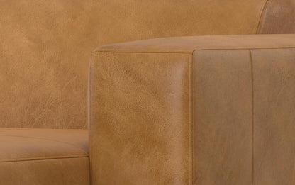 Sienna Genuine Leather | Rex 2 Seater Sofa and Right Chaise in Genuine Leather