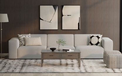 Pale Grey Performance Fabric | Rex 3 Seater Sofa Performance Fabric