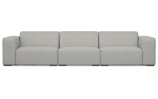 Pale Grey Performance Fabric | Rex 3 Seater Sofa Performance Fabric