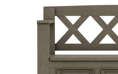 Farmhouse Grey | Amherst Entryway Bench