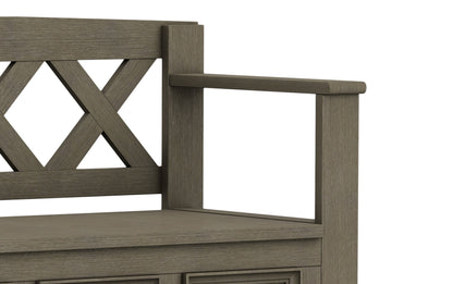 Farmhouse Grey | Amherst Entryway Bench