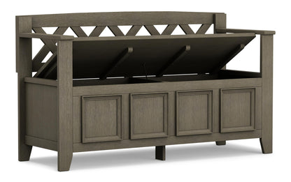 Farmhouse Grey | Amherst Entryway Bench