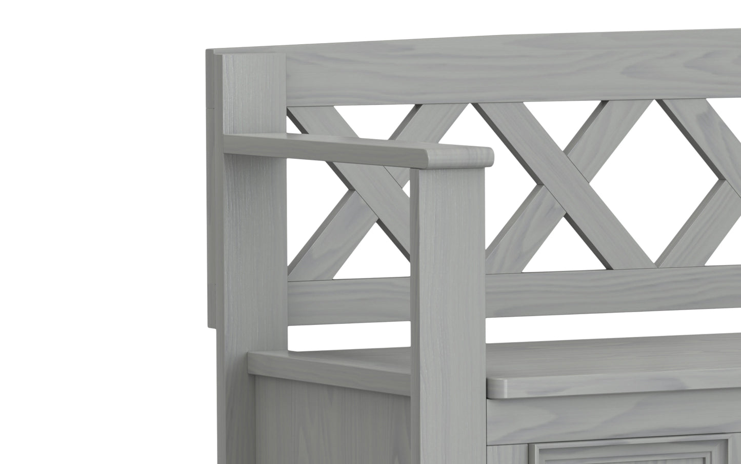 Fog Grey | Amherst Entryway Bench