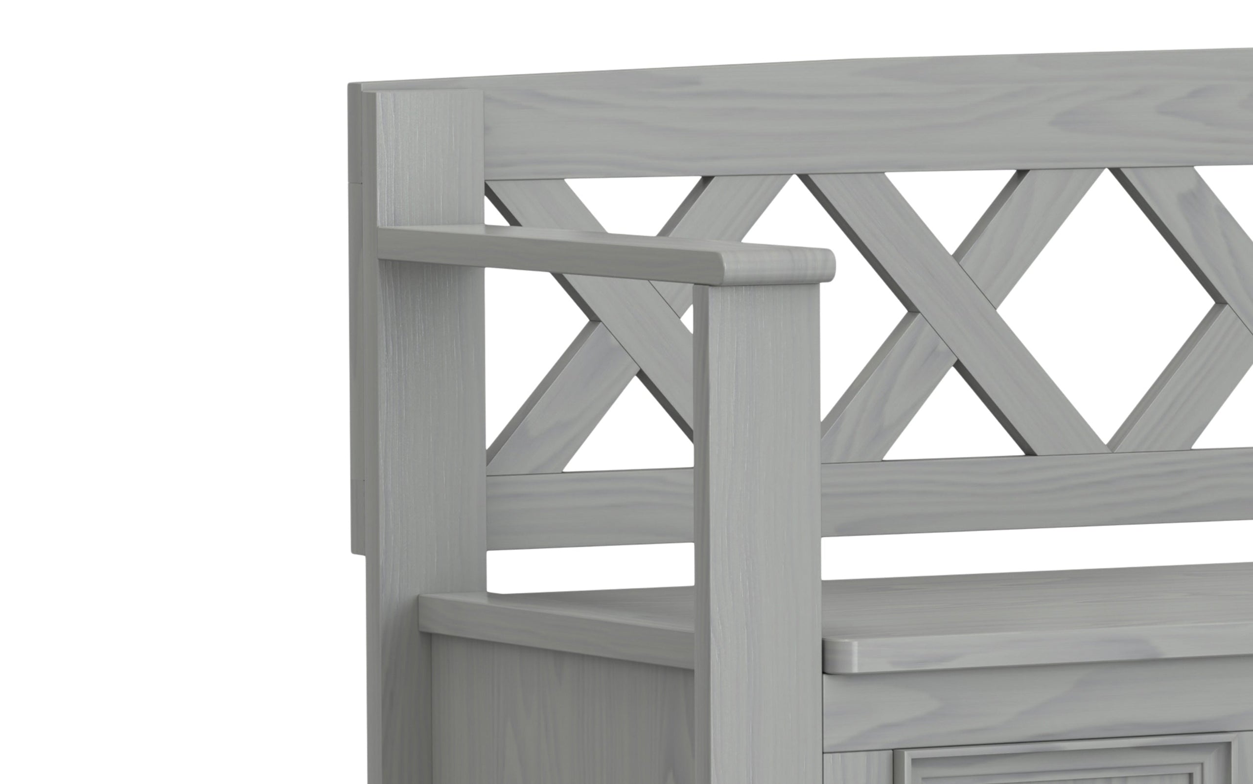 Fog Grey | Amherst Entryway Bench