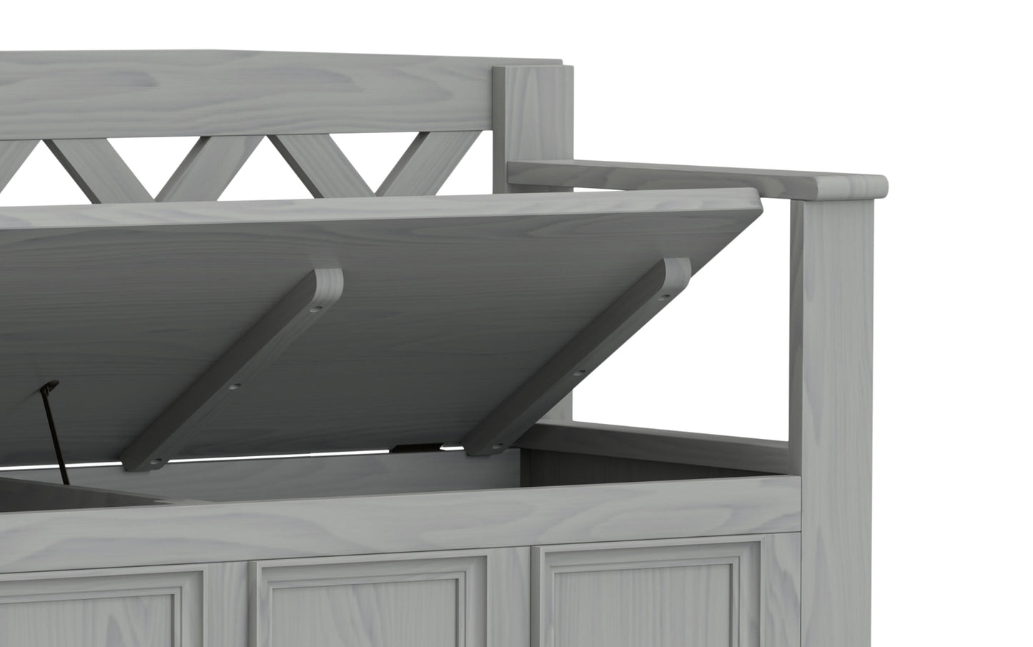 Fog Grey | Amherst Entryway Bench