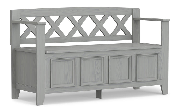 Fog Grey | Amherst Entryway Bench