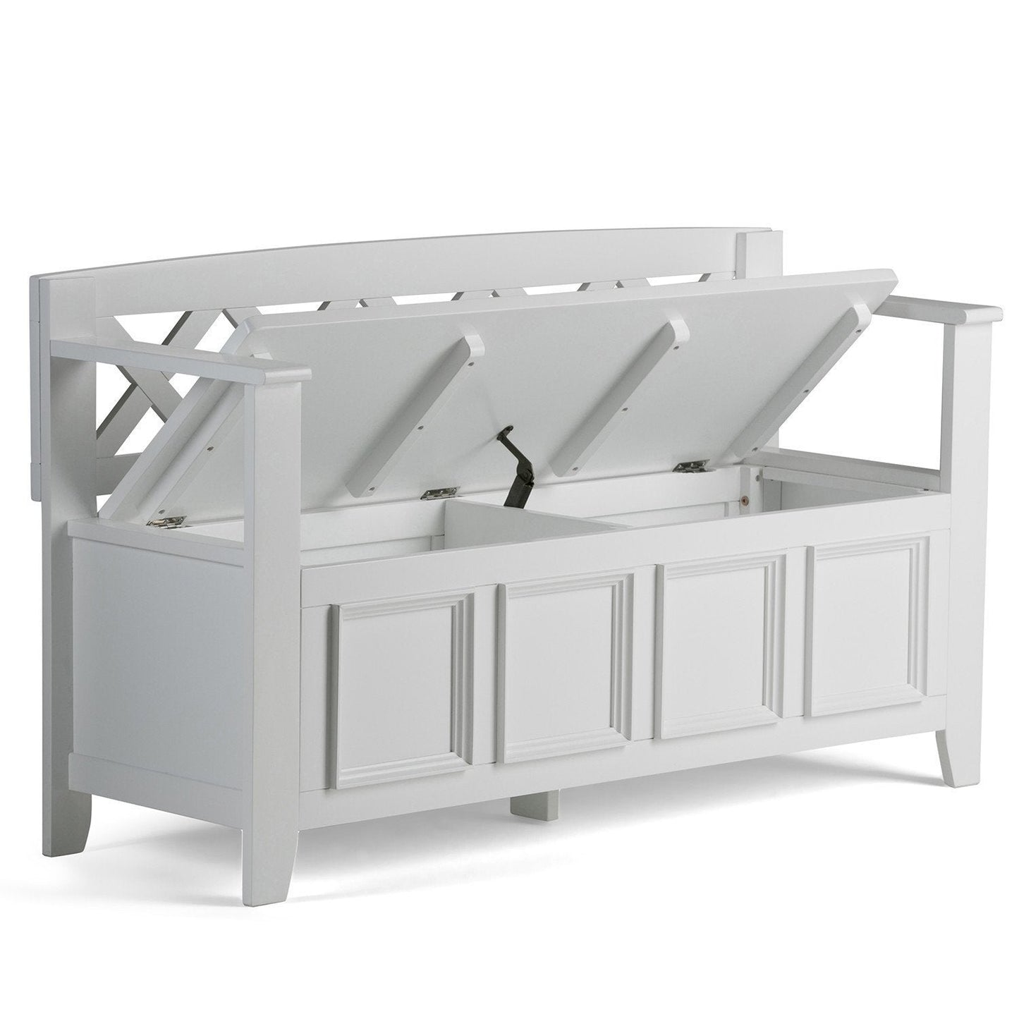 White | Amherst Entryway Bench