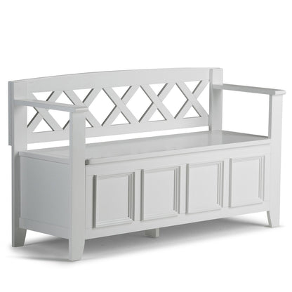 White | Amherst Entryway Bench