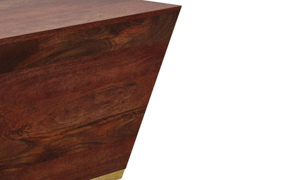 Cognac Brown | Abba Square Coffee Table