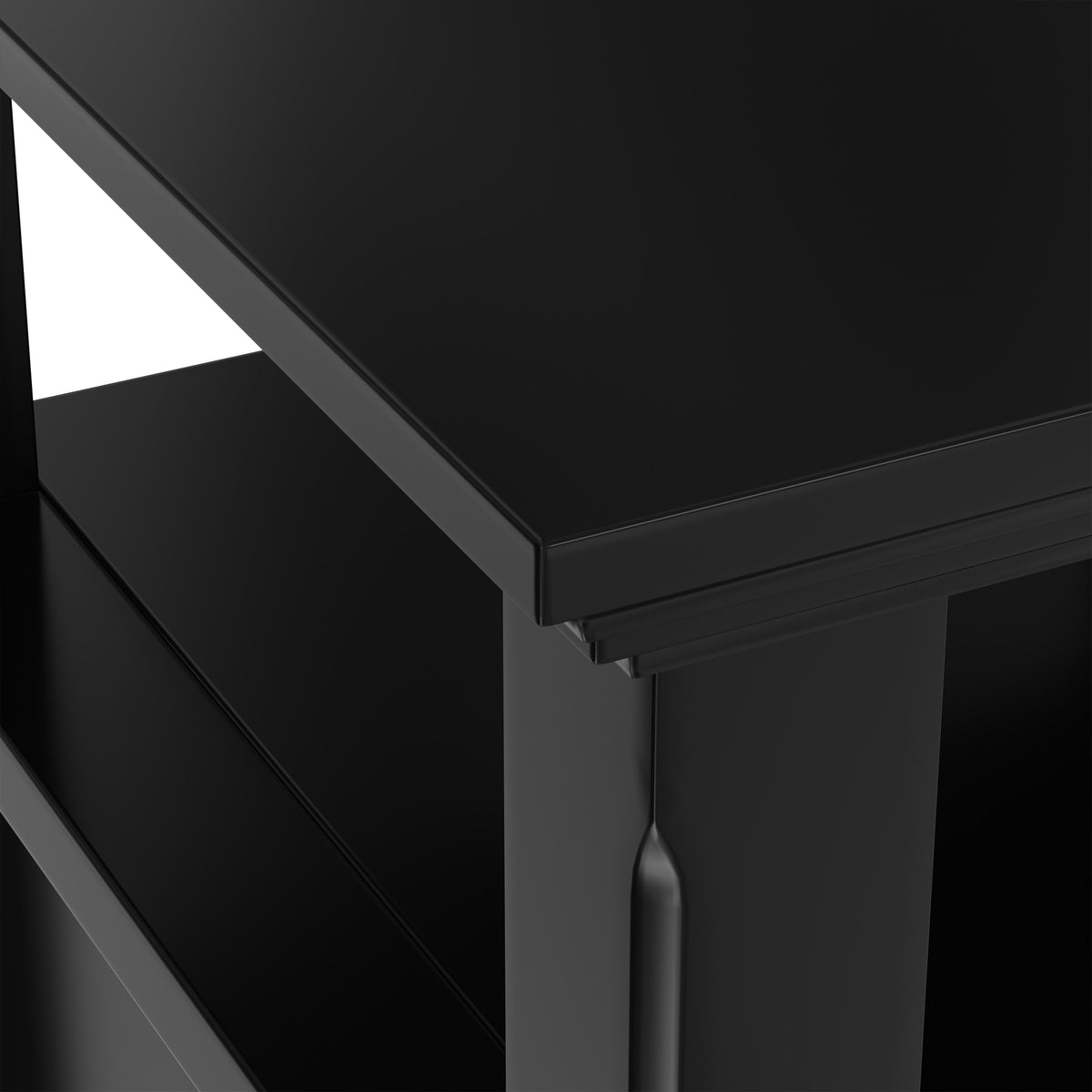 Black | Acadian End Table with Drawer