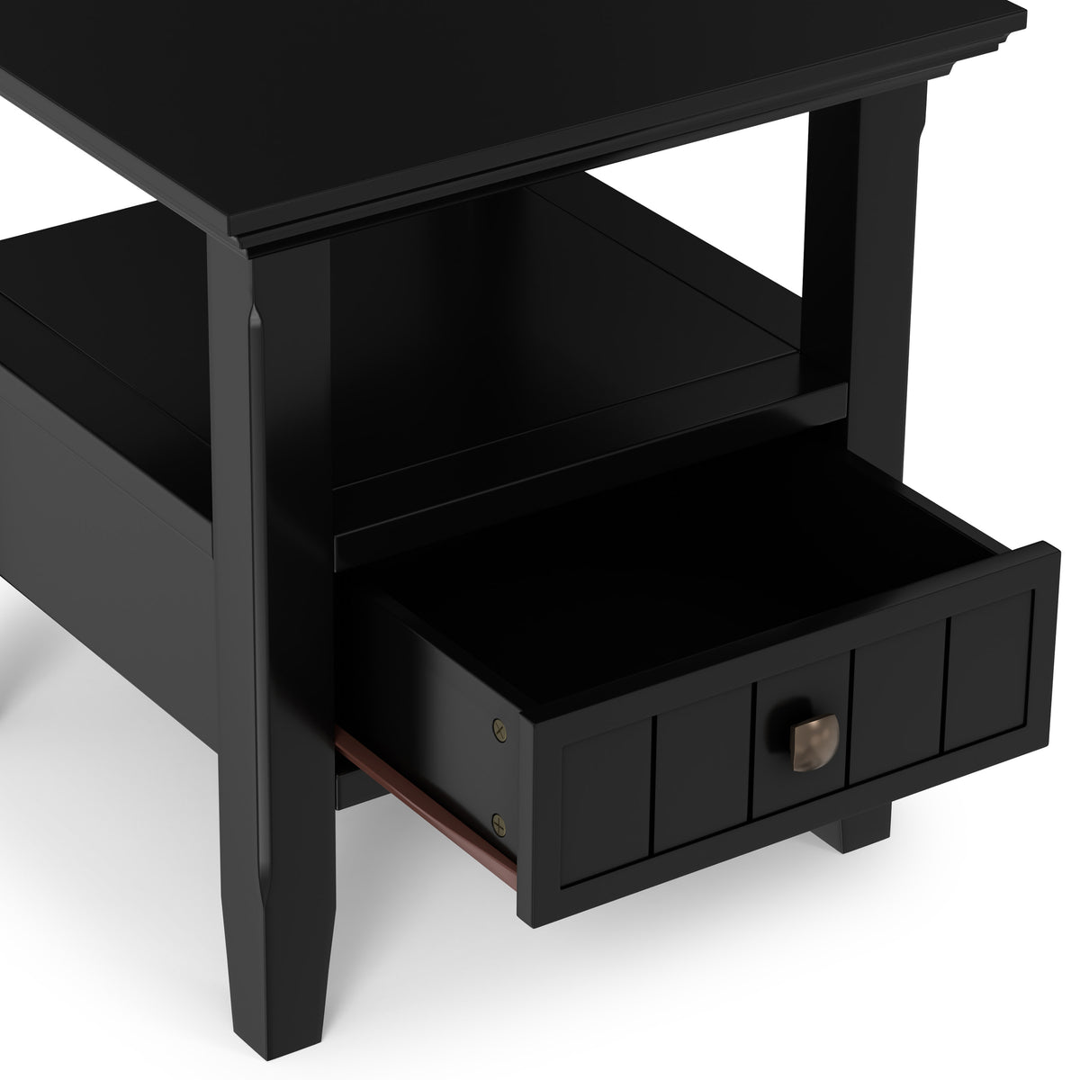 Black | Acadian End Table with Drawer