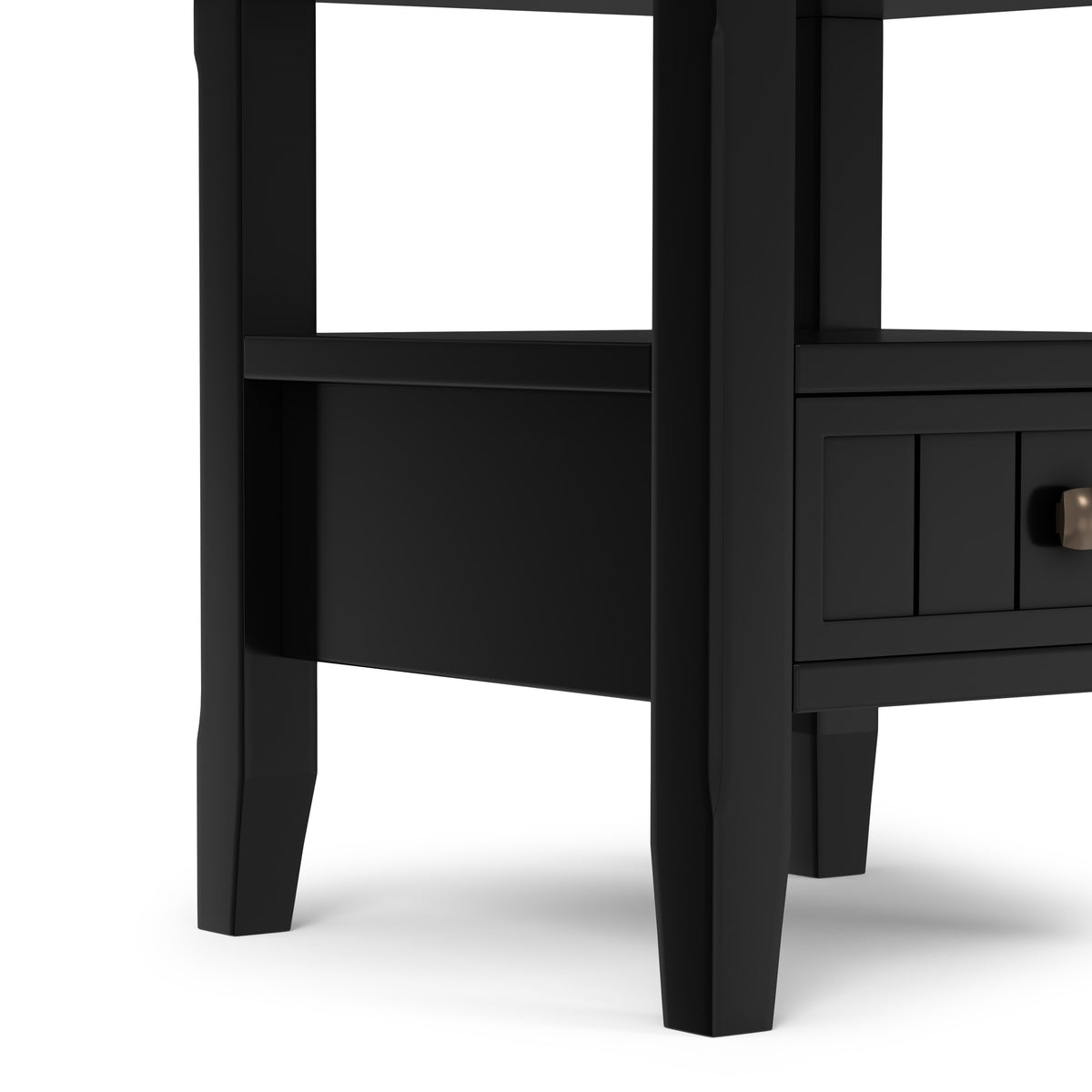 Black | Acadian End Table with Drawer