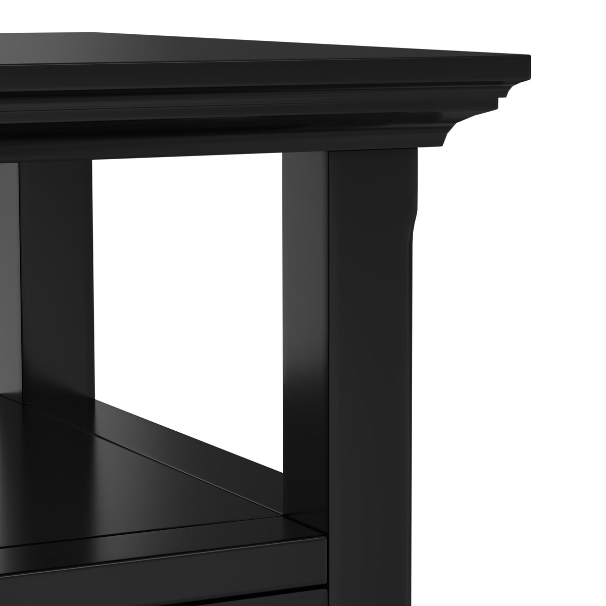 Black | Acadian End Table with Drawer