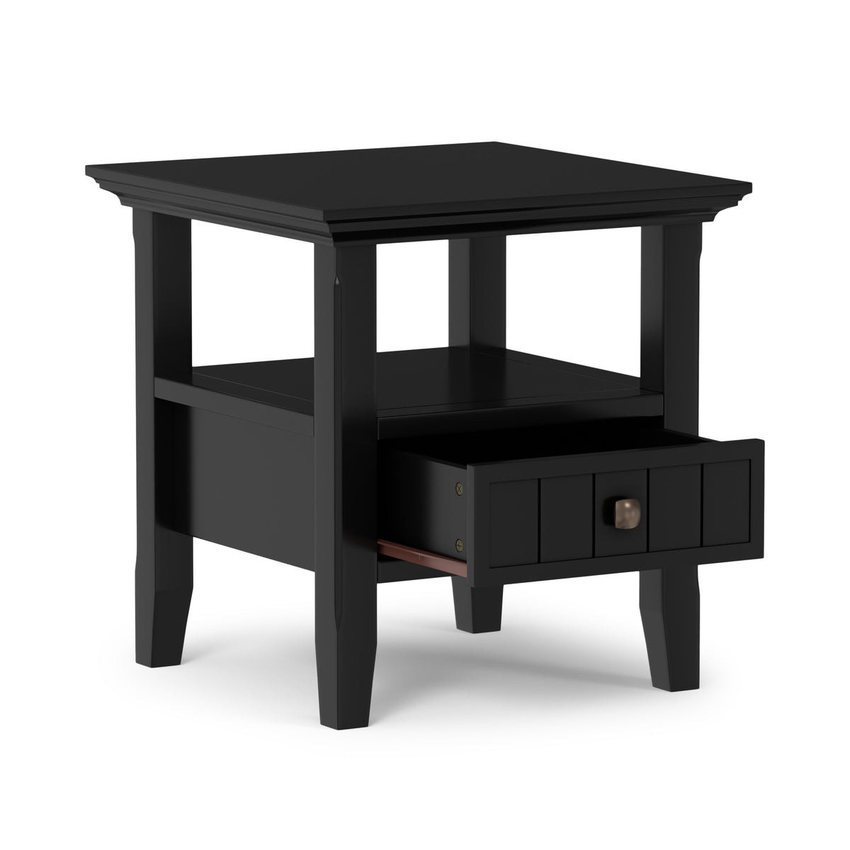 Black | Acadian End Table with Drawer
