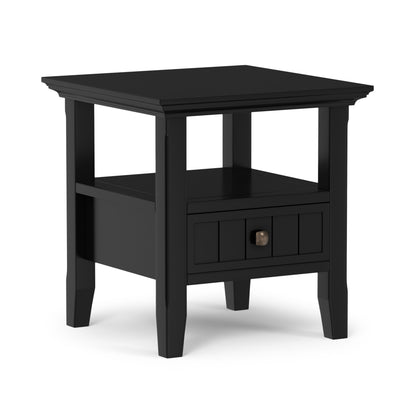 Black | Acadian End Table with Drawer