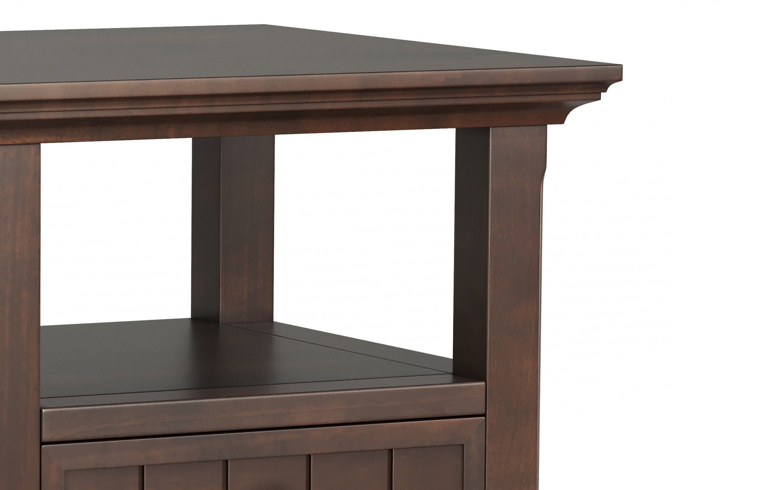 Brunette Brown | Acadian End Table with Drawer