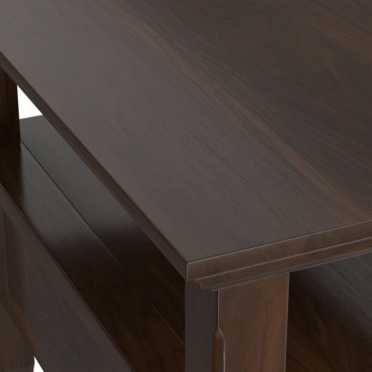 Brunette Brown | Acadian Narrow Side Table with Drawer