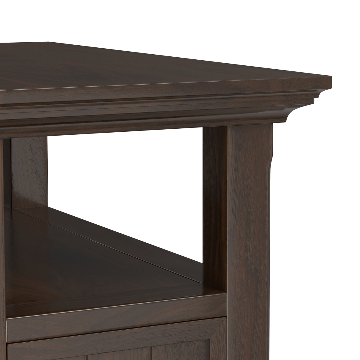 Brunette Brown | Acadian Narrow Side Table with Drawer