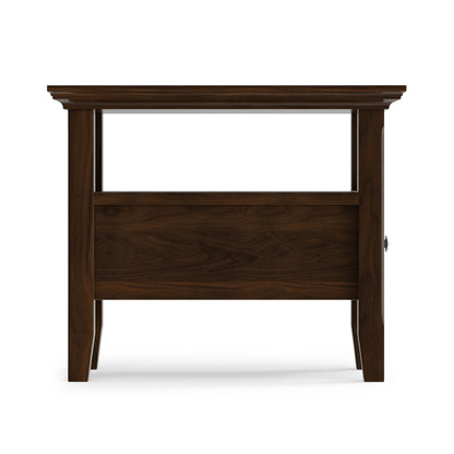 Brunette Brown | Acadian Narrow Side Table with Drawer