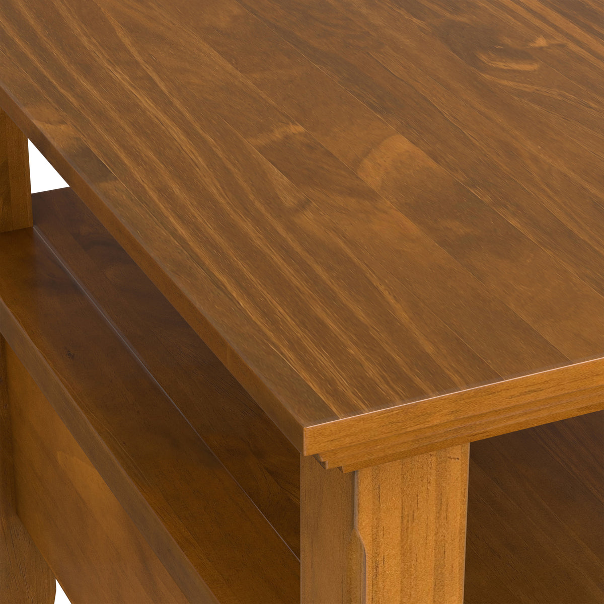 Light Golden Brown | Acadian Narrow Side Table with Drawer