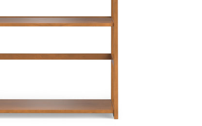 Light Golden Brown | Acadian Ladder Shelf Bookcase